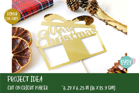 Christmas Cake Toppers Bundle | Christmas SVG Decorations SVG OyoyStudioDigitals 