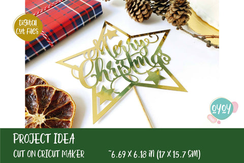 Christmas Cake Toppers Bundle | Christmas SVG Decorations SVG OyoyStudioDigitals 