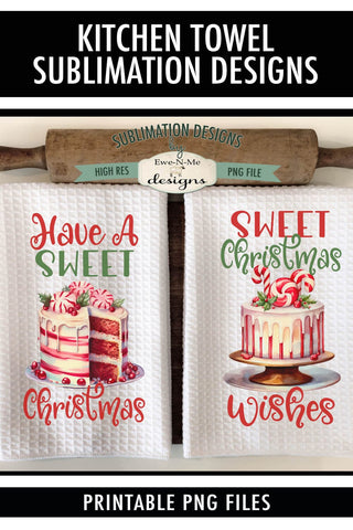 Christmas Kitchen Towel Sublimation Design