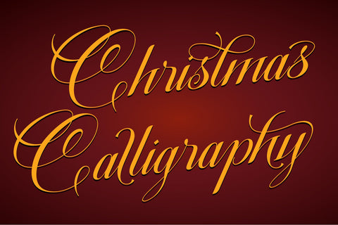 Christmas Calligraphy Font Letterara 