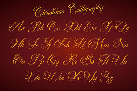 Christmas Calligraphy Font Letterara 