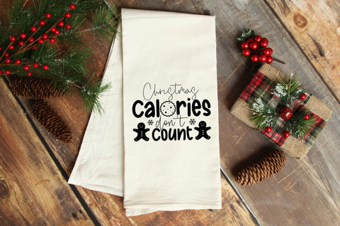 Christmas Calories Don't Count - Christmas Kitchen Towel SVG SVG CraftLabSVG 