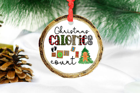 Christmas Calories Dont Count I Christmas Pregnancy Ornament Sublimation Happy Printables Club 