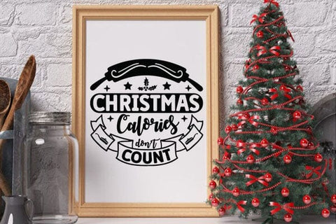 Christmas calories dont count SVG Angelina750 