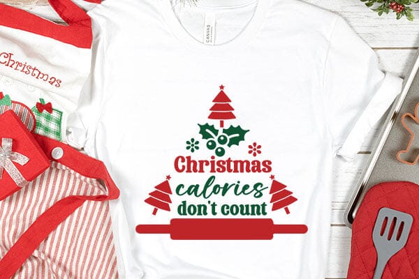 Christmas calories dont count SVG Angelina750 