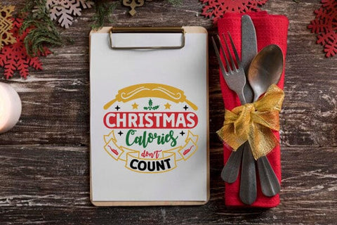 Christmas calories dont count SVG Angelina750 