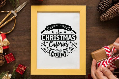 Christmas calories dont count SVG Angelina750 