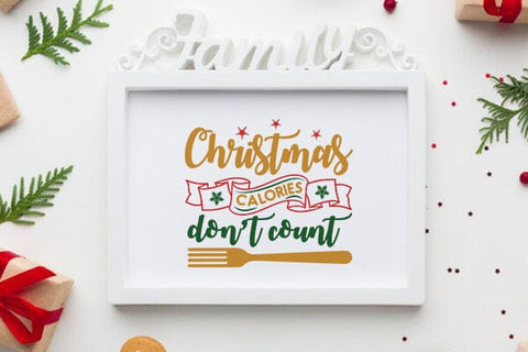 Christmas calories dont count SVG Angelina750 