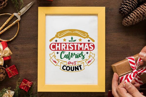 Christmas calories dont count SVG Angelina750 
