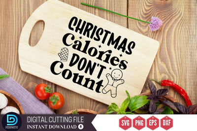 Christmas calories don't count SVG, Christmas calories don't count SVG DESIGNISTIC 