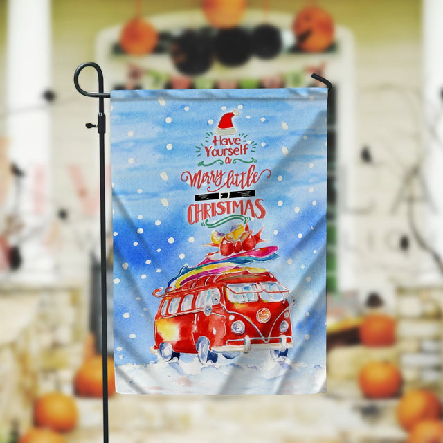 Christmas Camper Garden Flag - 12x18 Garden Flag Sublimation Design Download PNG File Instant Download Sublimation CaldwellArt 