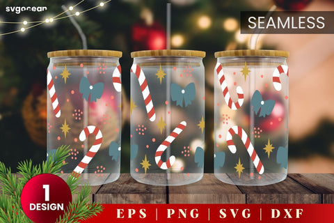 Christmas Can Glass | Svg Bundle | 16 Oz Libbey Glass SVG SvgOcean 