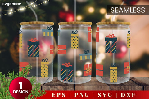 Christmas Can Glass | Svg Bundle | 16 Oz Libbey Glass SVG SvgOcean 
