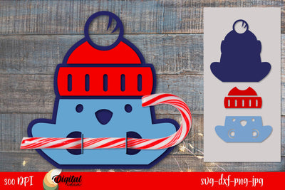 Christmas candle holder 3D LaserCut. Layered Snow. SVG Evgenyia Guschina 