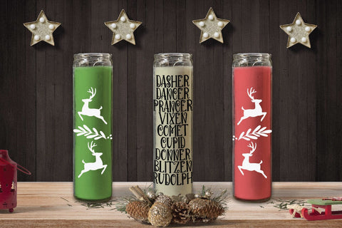 Christmas Candle Sets SVG Bundle - Dollar Tree Candle Files SVG Old Market 