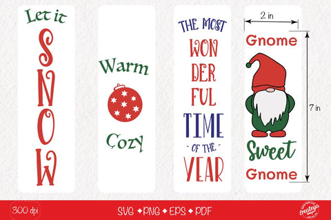 Christmas candle SVG Bundle| Merry Christmas vertical candles SVG Createya Design 