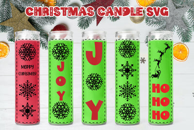 Christmas candle SVG | Christmas dollar tree candle SVG Svetana Studio 