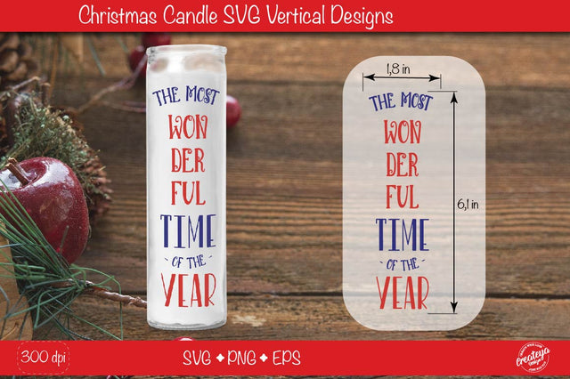 Christmas candles| Christmas candle SVG| Dollar tree Christmas candle SVG SVG Createya Design 