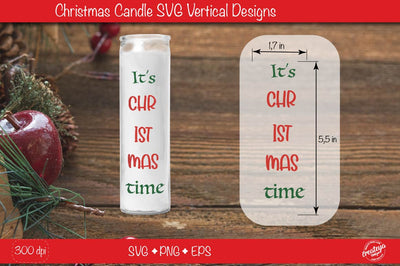 Christmas candles| Christmas candle SVG| Dollar tree Christmas candle SVG SVG Createya Design 