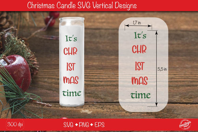 Christmas candles| Christmas candle SVG| Dollar tree Christmas candle SVG SVG Createya Design 
