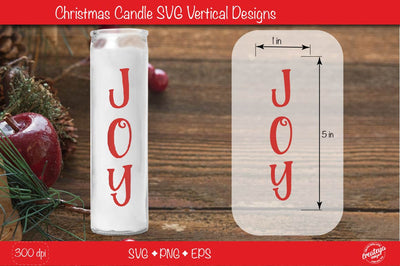 Christmas candles| Joy Christmas candle SVG| Dollar tree Christmas candle SVG SVG Createya Design 