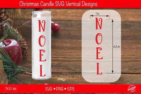 Christmas candles| Noel Christmas candle SVG| Dollar tree Christmas candle SVG SVG Createya Design 