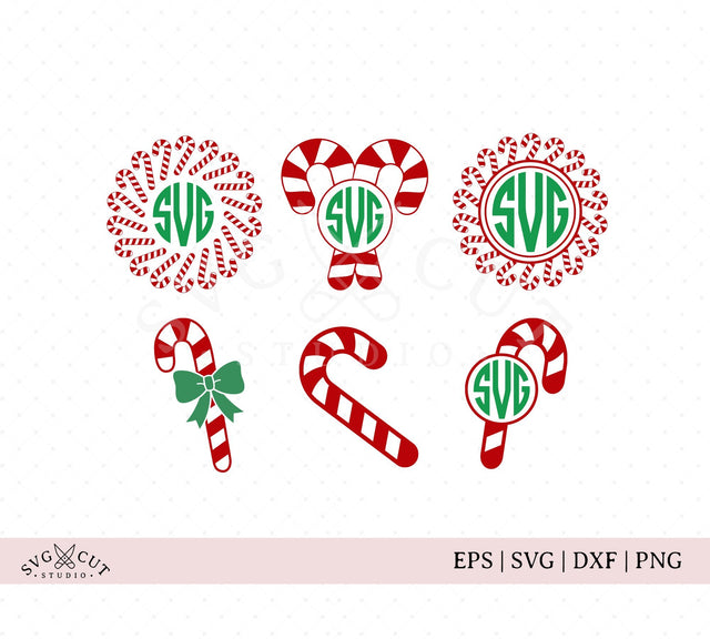 Christmas Candy Cane SVG Cut files SVG SVG Cut Studio 