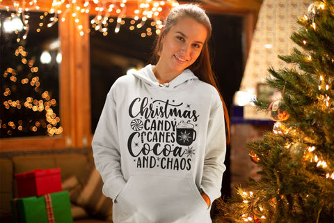 Christmas candy canes Cocoa and Chaos svg, Christmas svg, Cut files, Christmas Cricut, Christmas Holiday, Svg, T-shirt, Winter svg, Snow svg SVG Isabella Machell 