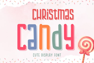 Christmas Candy - Cute Handwriting Font Font AnningArts Design 