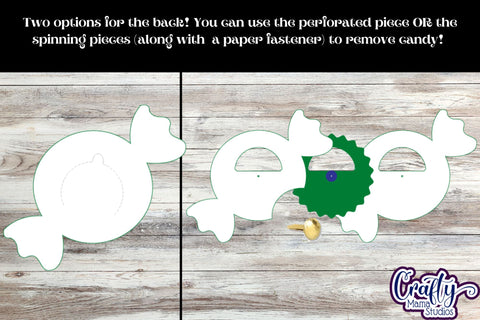 Christmas Candy Dome Holder, Candy Ornament Peppermint Svg SVG Crafty Mama Studios 