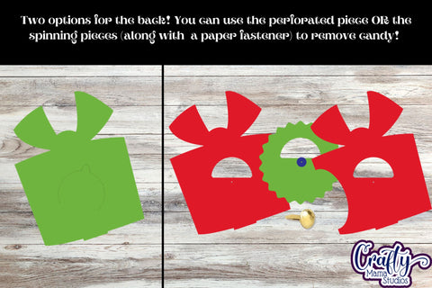 Christmas Candy Dome Holder, Candy Ornament Present Svg SVG Crafty Mama Studios 