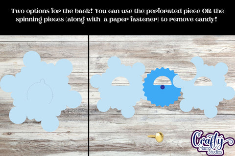 Christmas Candy Dome Holder, Candy Ornament Snowflake Svg SVG Crafty Mama Studios 