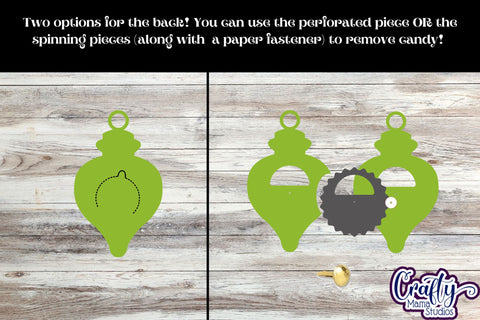 Christmas Candy Dome Holder, Candy Striped Ornament Svg SVG Crafty Mama Studios 