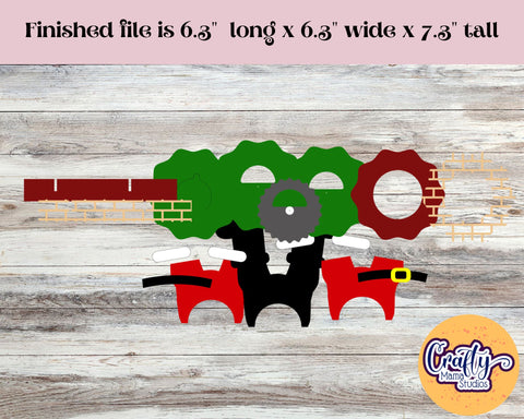 Christmas Candy Dome Holder, Santa Candy Ornament 3D Bundle SVG Crafty Mama Studios 