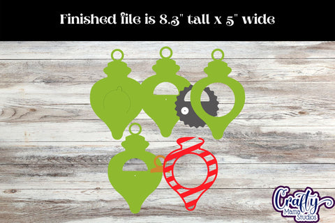 Christmas Candy Dome Ornaments Bundle 2, Paper Candy Holder SVG Crafty Mama Studios 