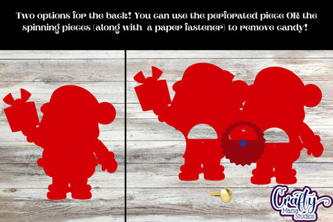 Christmas Candy Dome Ornaments Bundle 6, Paper Candy Holder SVG Crafty Mama Studios 