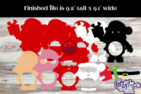 Christmas Candy Dome Ornaments Bundle 6, Paper Candy Holder SVG Crafty Mama Studios 