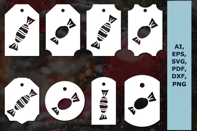 Christmas candy gift tag SVG cut file SVG MD JOYNAL ABDIN 