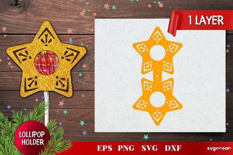 Christmas Candy Holders | Lollipop Holders | Svg Bundle | Cut File SVG SvgOcean 