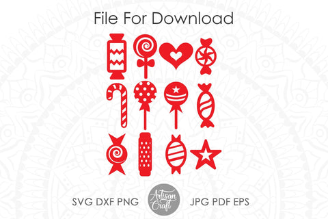 Christmas candy SVG, candy clipart, sublimation PNG SVG Artisan Craft SVG 