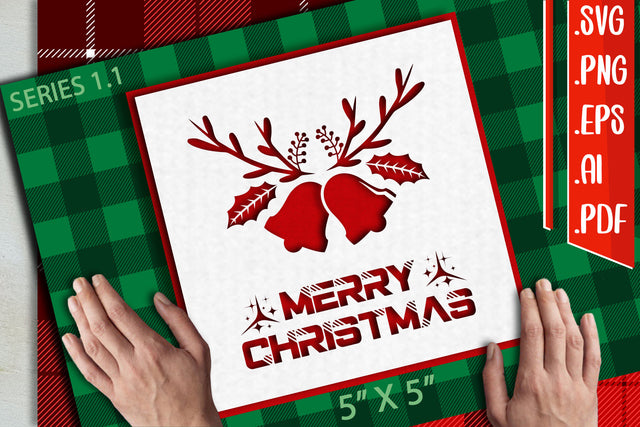 Christmas Card 1.1 - svg eps ai png pdf SVG zafrans studio 