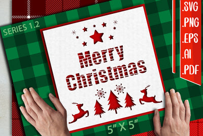 Christmas Card 1.2 - svg eps ai png pdf SVG zafrans studio 