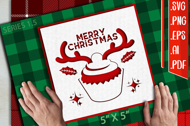 Christmas Card 1.5 - svg eps ai png pdf SVG zafrans studio 