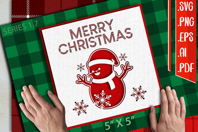 Christmas Card 1.7 - svg eps ai png pdf SVG zafrans studio 