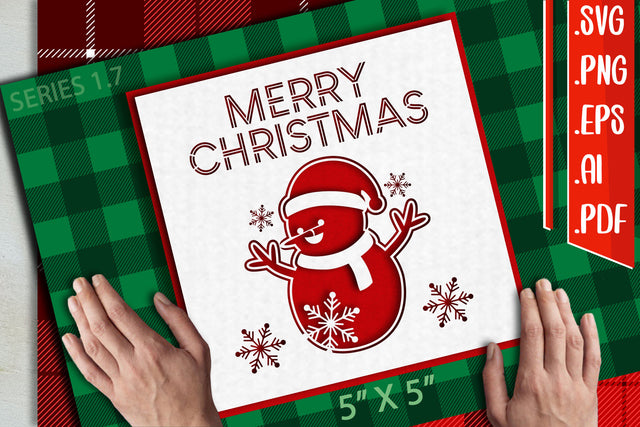 Christmas Card 1.7 - svg eps ai png pdf SVG zafrans studio 