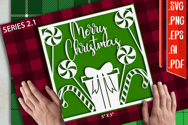 Christmas Card 2.1 - svg eps ai png pdf SVG zafrans studio 