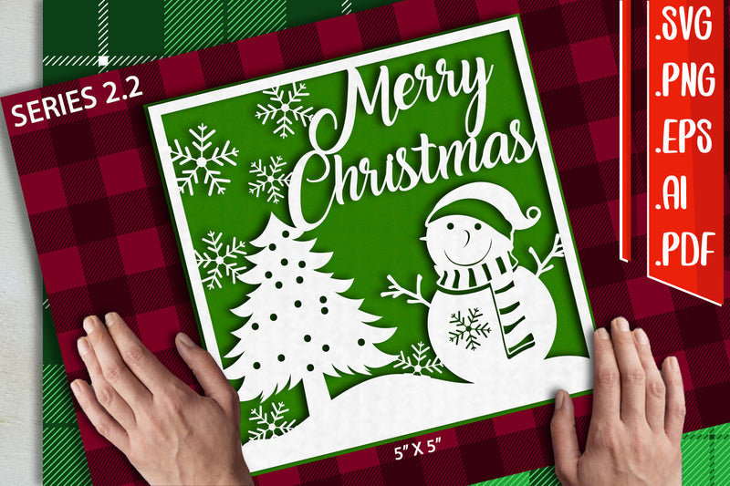 Christmas Card 2.2 - svg eps ai png pdf SVG zafrans studio 
