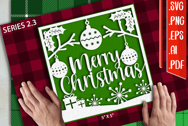 Christmas Card 2.3 - svg eps ai png pdf SVG zafrans studio 