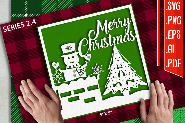 Christmas Card 2.4 - svg eps ai png pdf SVG zafrans studio 