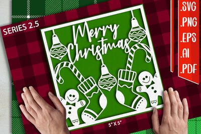Christmas Card 2.5 - svg eps ai png pdf SVG zafrans studio 